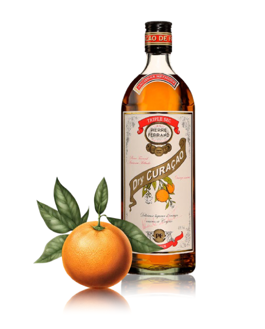 Dry Curazao - Triple Sec ( Brandy - Cognac & Original Curazao Orange Peel) 40°